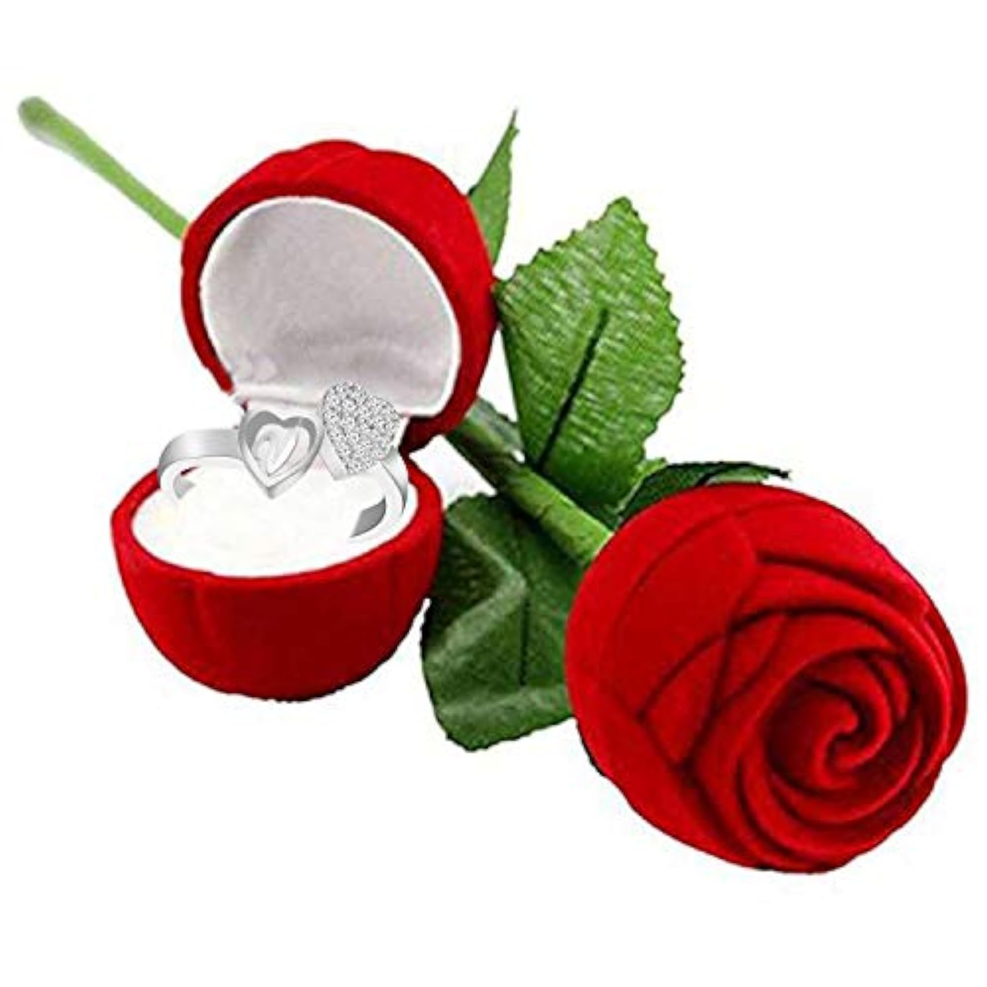 Adjustable I Love You Heart Initial Letter Ring for Women and Girls